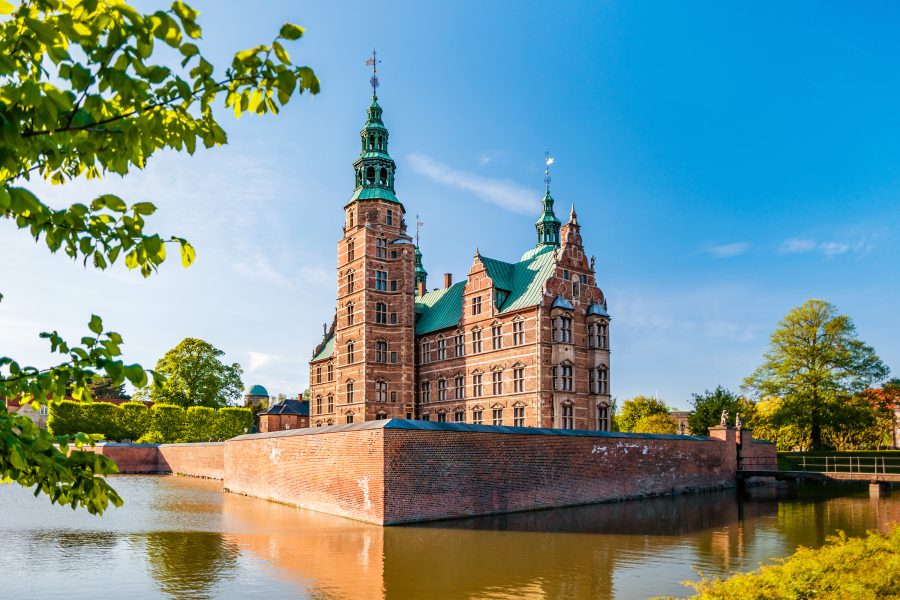 The Rosenborg Castle in Copenhagen, Denmark. 