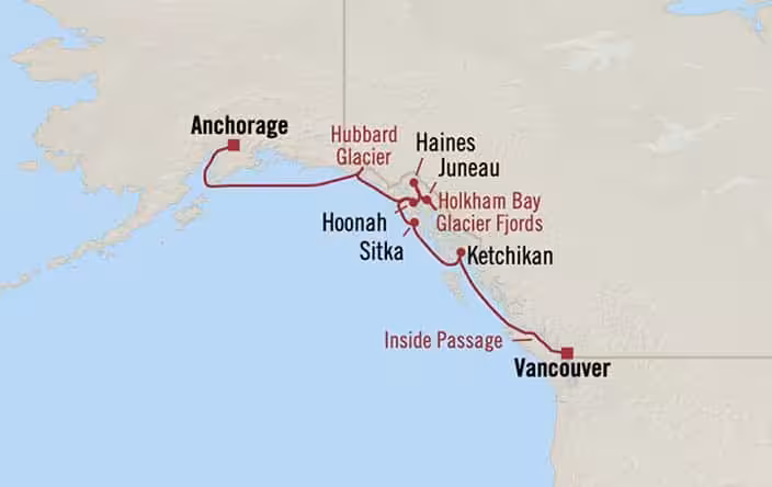 Vancouver to Anchorage